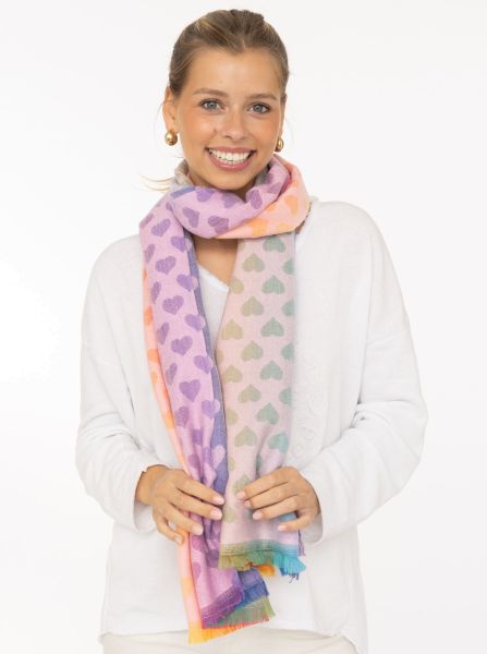 Winterschal "Neonherzen"