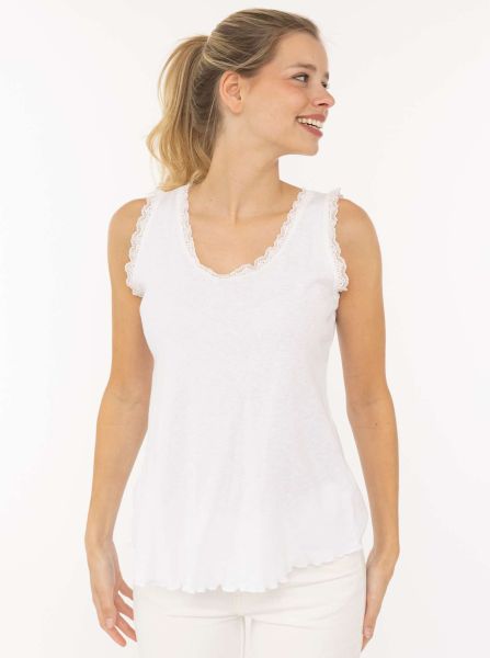 Tanktop Kaltfärbung "Spitze"