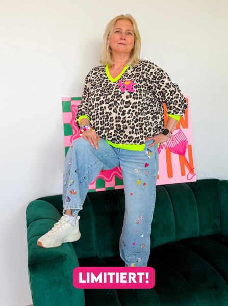 Sweat Pullover "Neon Leo"