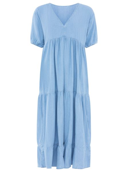 Weites Maxikleid aus Lyocell