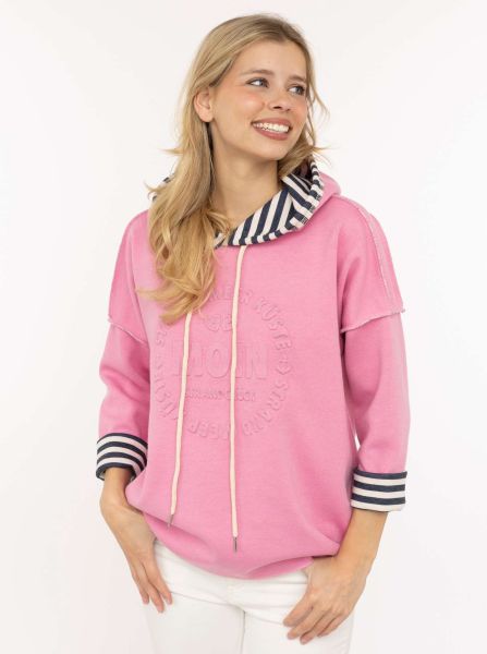 Doubleface Hoodie "Moin & Streifen"