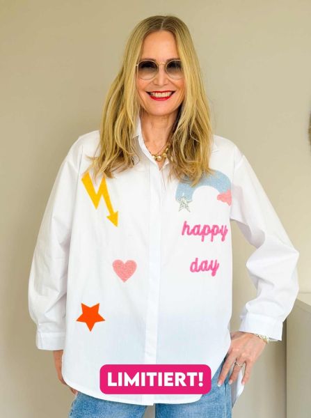Oversize Bluse "Happy Day"