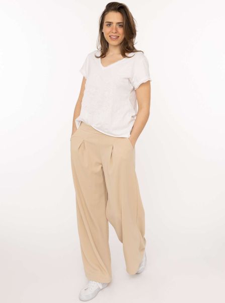 Oversize Stoffhose "Bundfalte"