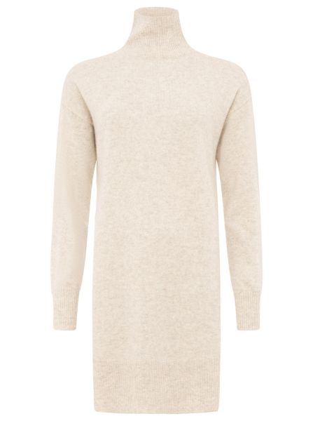100% Kaschmir Strickkleid "Stehkragen"