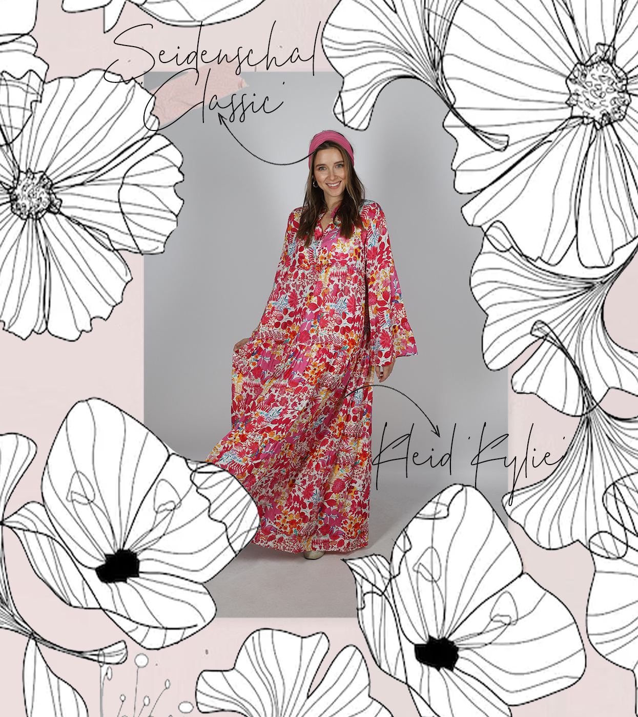 Accessoires Onlineshop | Zwillingsherz Damenmode Dein - für stylen! & richtig Blumenprint