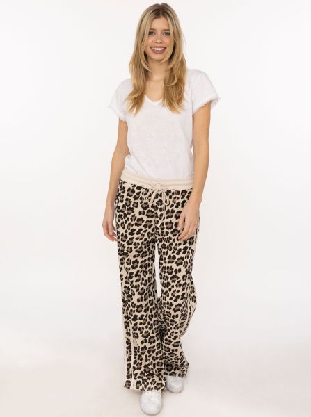 Lounge Hose "Leo mit Kontrastbund"