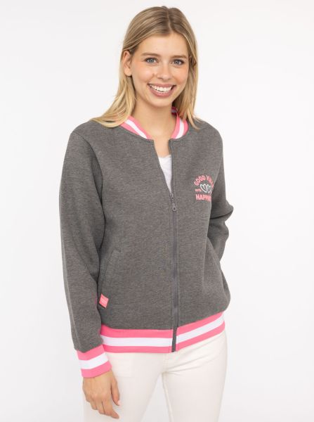 Sweatbomberjacke "College"
