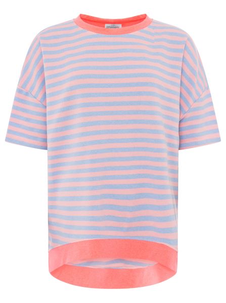 Oversize Shirt "Neon Streifen"
