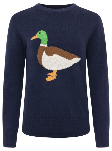 100% Kaschmir Rundhalspullover "Ente"