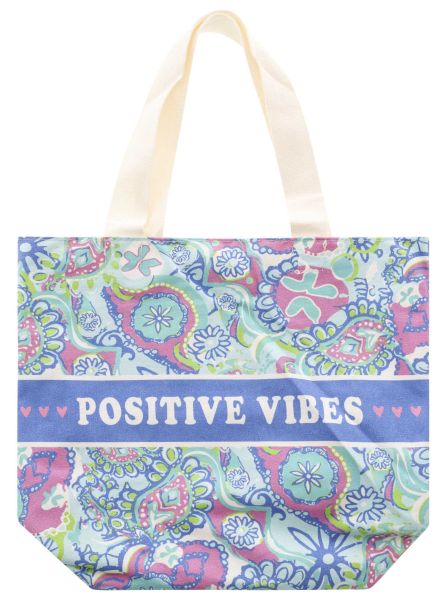 Shopper BW Digital Print "Positive Vibes"