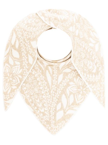 Dreieckstuch BW "Paisley Blätter"