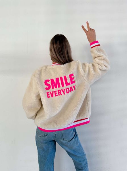 Bomberjacke Teddy "Smile Everyday"