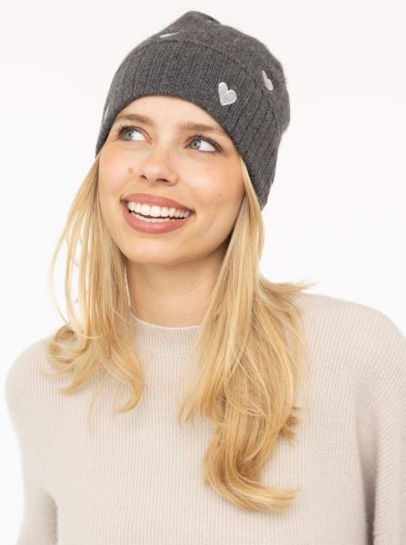 100% Cashmere Mütze "Herzchen"