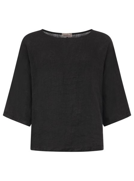 100% Leinen Shirt "Rundhals"