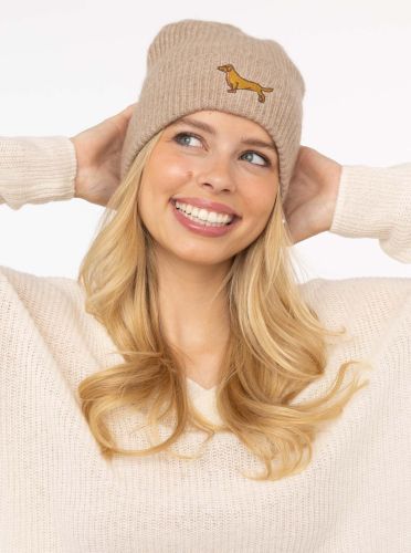 100% Kaschmir Mütze "Dackel"