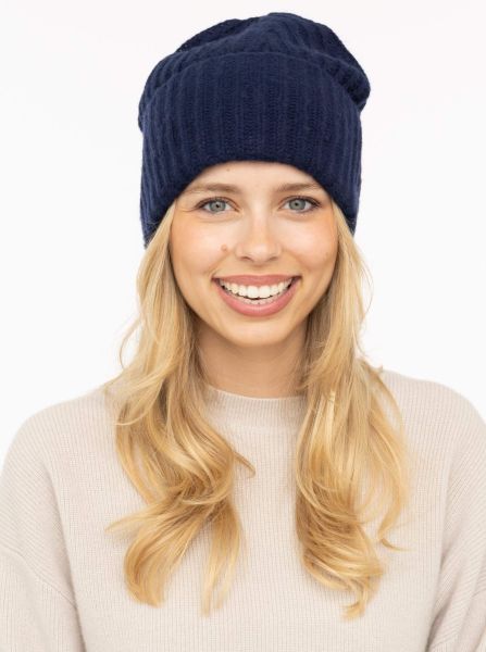100% Cashmere Grobstrickmütze