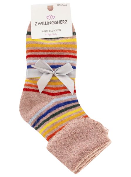 Kuschelsocken "Rainbow"