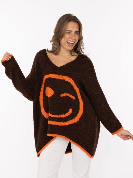 Oversize Pullover Wollmix "Smile"
