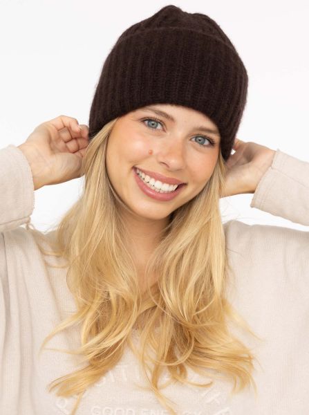 100% Kaschmir Grobstrick Mütze "Uni"