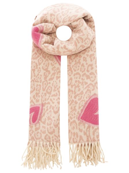 Winterschal Viskose "Herz & Patches"