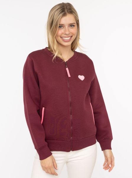 Sweatbomberjacke "Love Happiness"