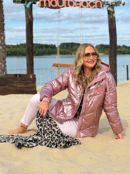 Steppjacke kurz "Zwillingsherz Strandpink"