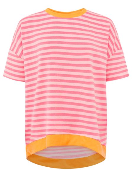 Oversize Shirt "Neon Streifen"
