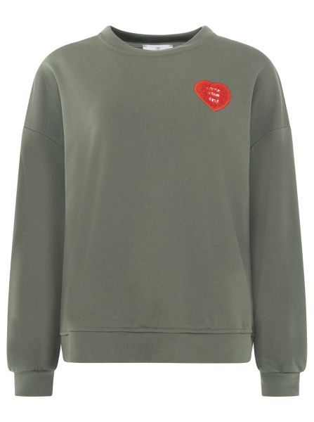 Sweatshirt BW "Patch & Herz"