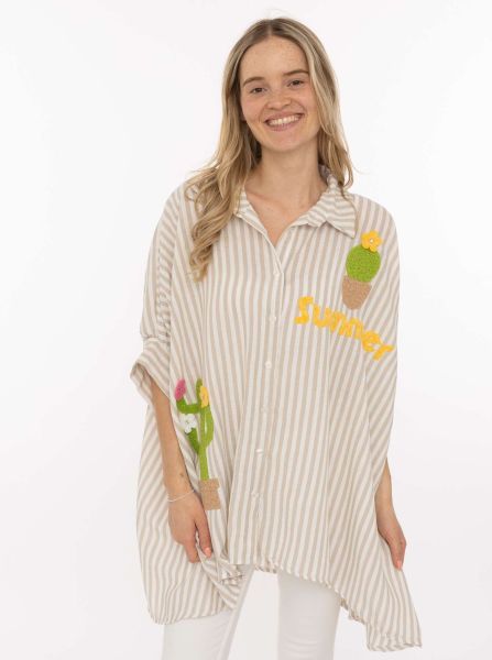 Bluse Streifen " Summer Kaktus"