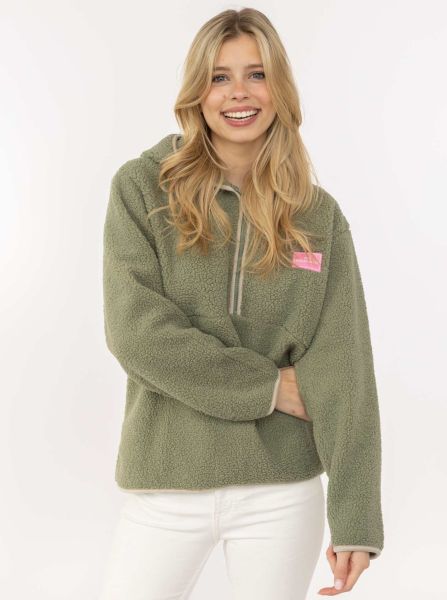 Teddyhoodie mit Zipper "Zwillingsherz"