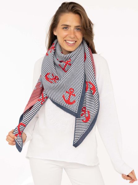 Dreieckstuch "Gestreifte Anker"