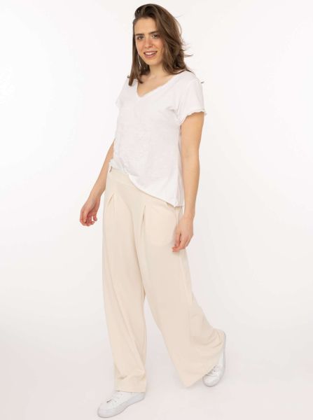 Oversize Stoffhose "Bundfalte"