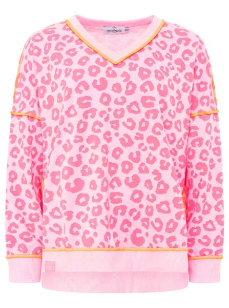 V-Neck Sweatshirt "Soft Leo"