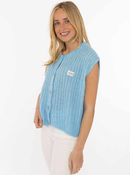 Grobstrick Weste "Colors"