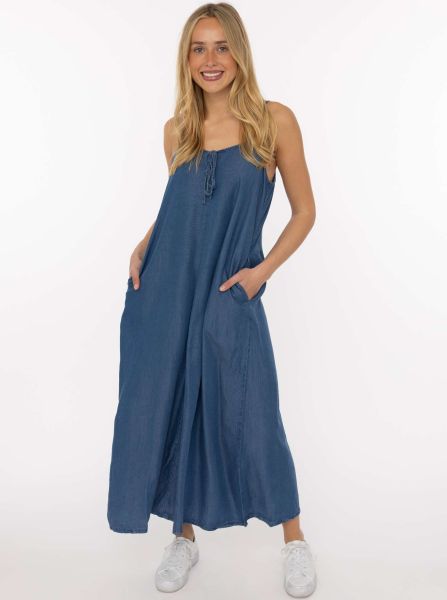 Trägerkleid aus Lyocell