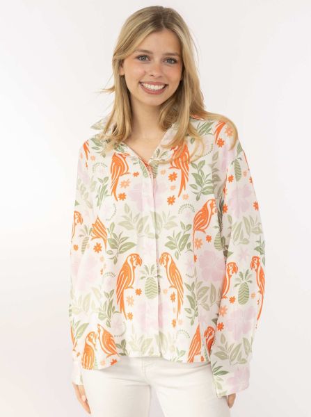 Bluse "Tropical Parrot"