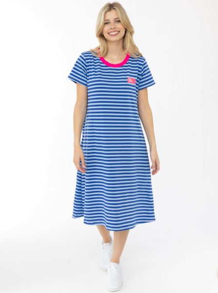 Sweat Kleid "Neon Streifen"