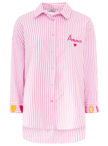 Oversize Bluse "Streifen & Amore"