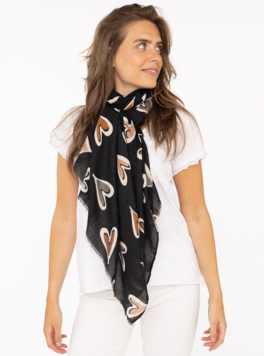 Schal "Winter & Herzen"