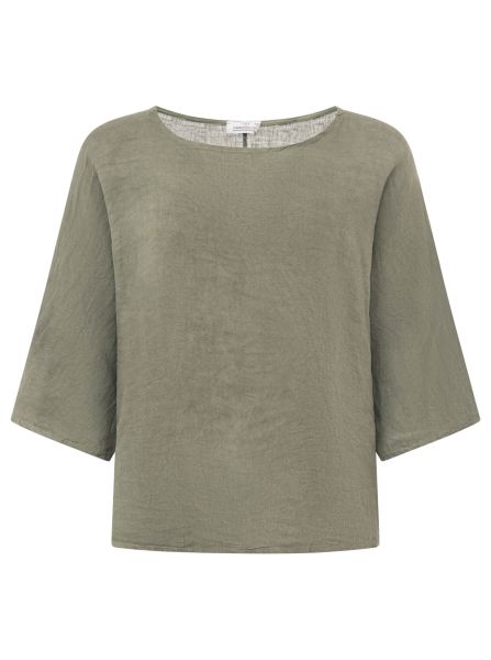 100% Leinen Shirt "Rundhals"
