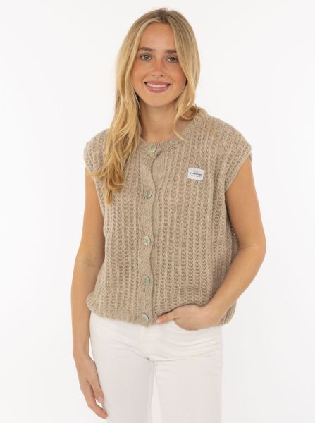 Grobstrick Weste "Colors"