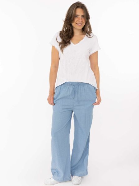 Weite Hose aus Lyocell