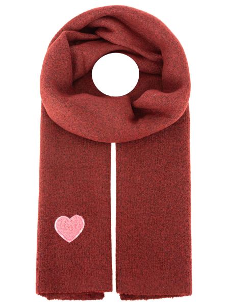 Strickschal Wollmix "Uni & Herz"