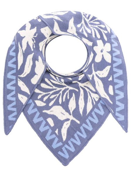 Dreieckstuch BW "Blumen Zick Zack"