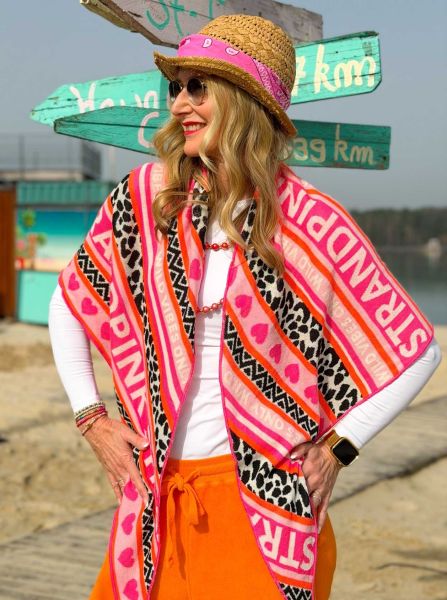 Dreieckstuch BW "Strandpink Streifen"