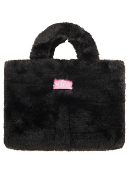 Shopper Klein "Fake Fur & Patch"