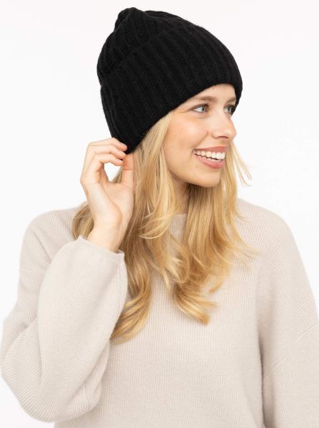 100% Cashmere Grobstrickmütze